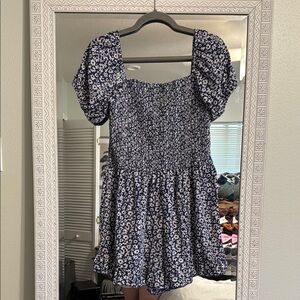 Floral Blue Kids Dress